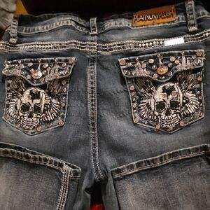 Platinum Plush Jr. Flare Jeans